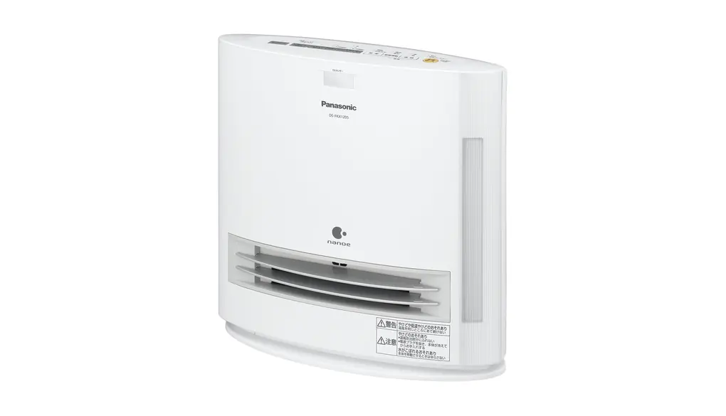 パナソニック セラミックファンヒーター 加湿機能付 ひとセンサー付 ナノイー搭載 ホワイト DS-FKX1205-W