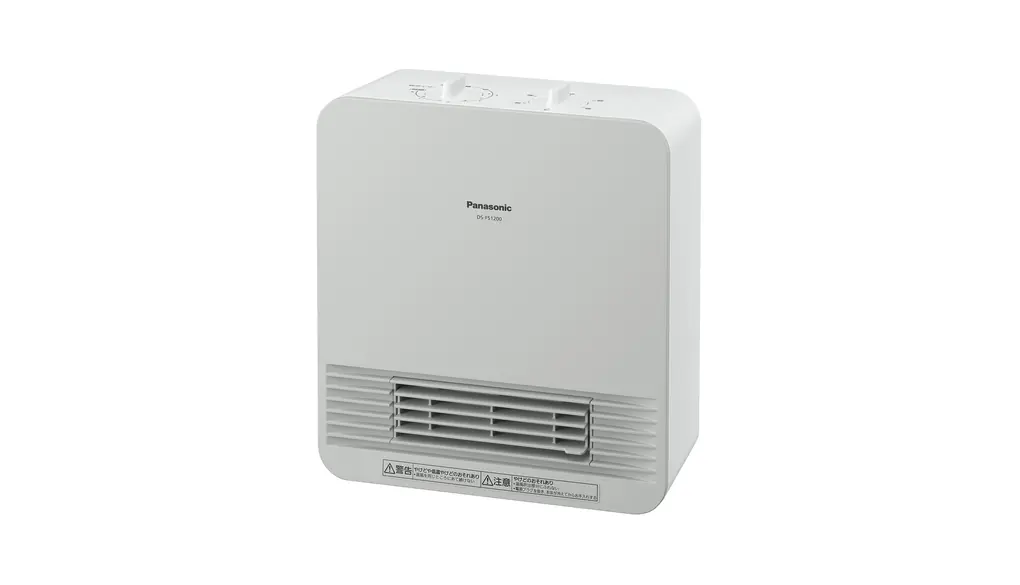 パナソニック セラミックファンヒーター 小型 防滴仕様 切タイマー付 ホワイト DS-FS1200-W