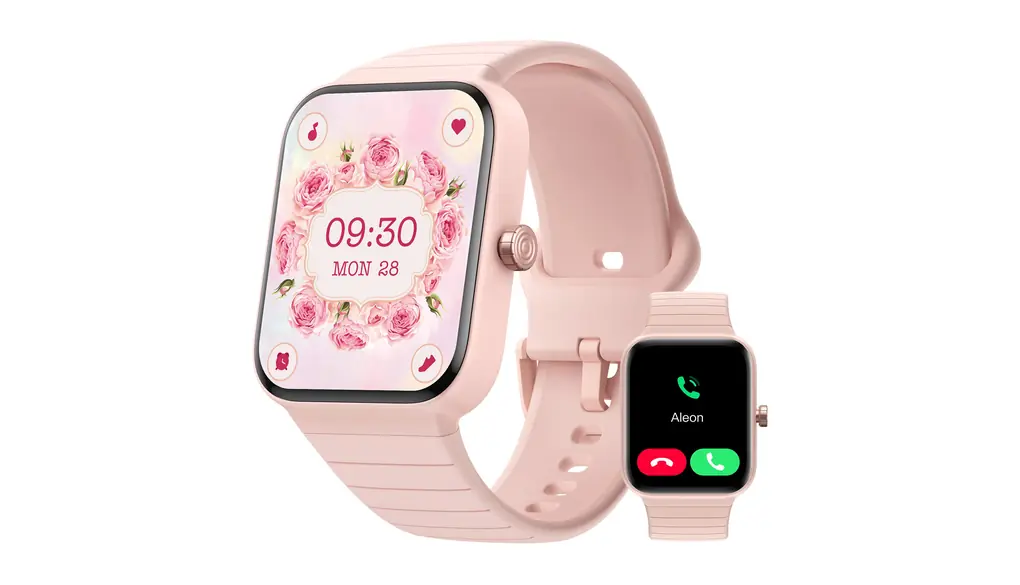 Parsonver 日本正規品 スマートウォッチ レディース Bluetooth5.3通話機能 Alexa機能 超軽量 1.85インチ smart watch for women 女性 睡眠 心拍数 防水 歩数計 文字盤設定 メッセージ通知 アラーム 腕上げ点灯 着信音オン/オフ 7日間持続使用 iPhone/アンドロイド対応 GOPO1