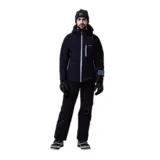 【静かに際立つ黒】phenix（フェニックス）MENS ソリッドカラーツーピース スキーウェア BLACK S｜大人の雪山スタイルを完成させる一着
