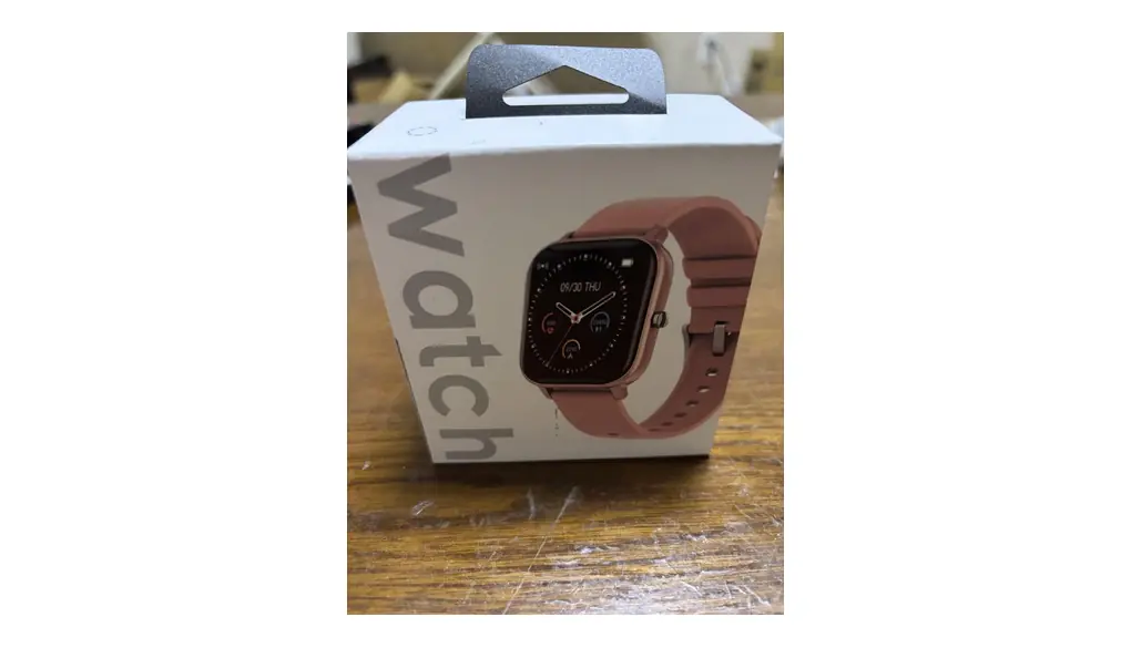 ピンク スクエア型スマートウォッチ 本体