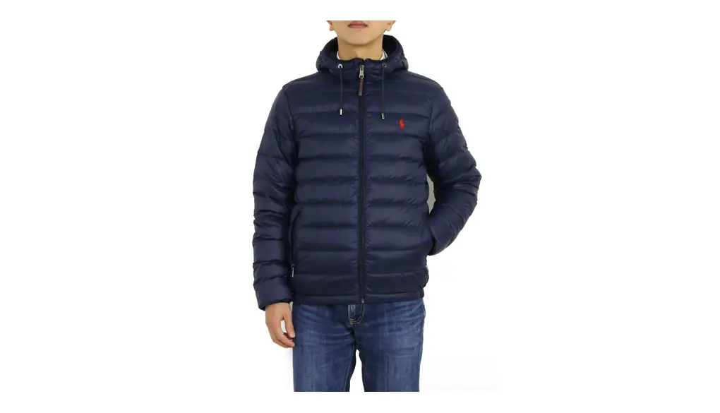 [POLO RALPH LAUREN] (ポロ ラルフローレン) メンズ パッカブル ダウンジャケット パーカー ポニー刺繍 [並行輸入品]