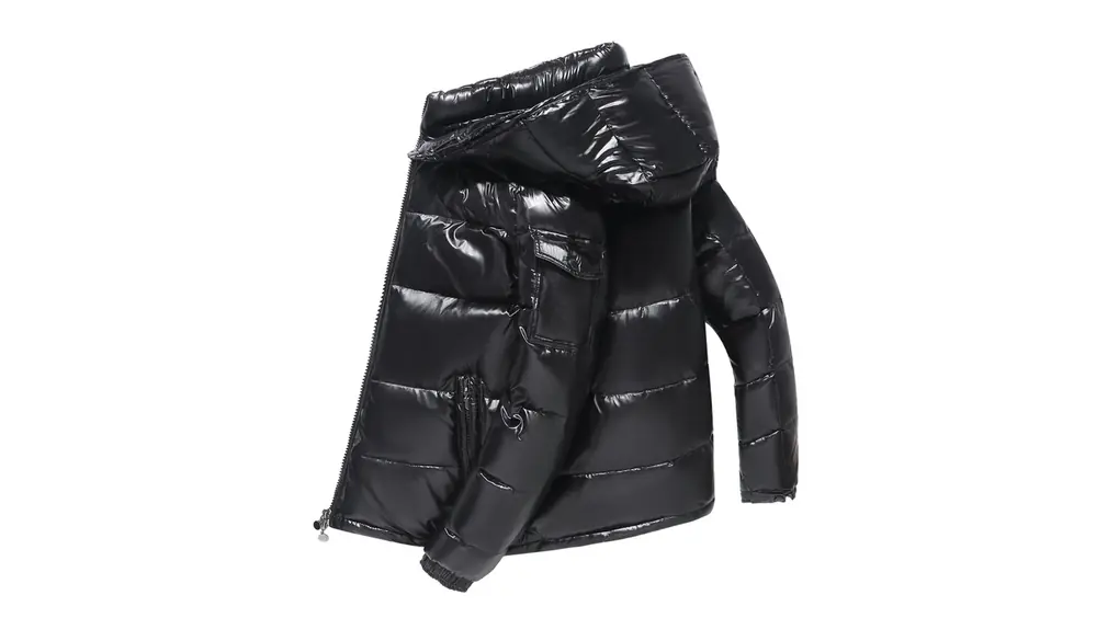 [RGDDCV] ダウンジャケットdown Jacket メンズ フード付き パファージャケット スタンドカラー 光沢ダウンジャケット 厚手 冬用 パーカージャケット キルティング 断熱 パッド入りコート