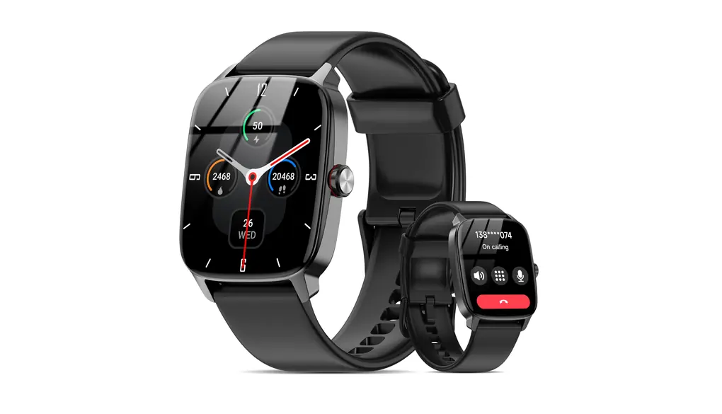 スマートウォッチ iPhone & Android 対応 1.83インチ 高精細ディスプレイ Bluetooth5.3 通話機能