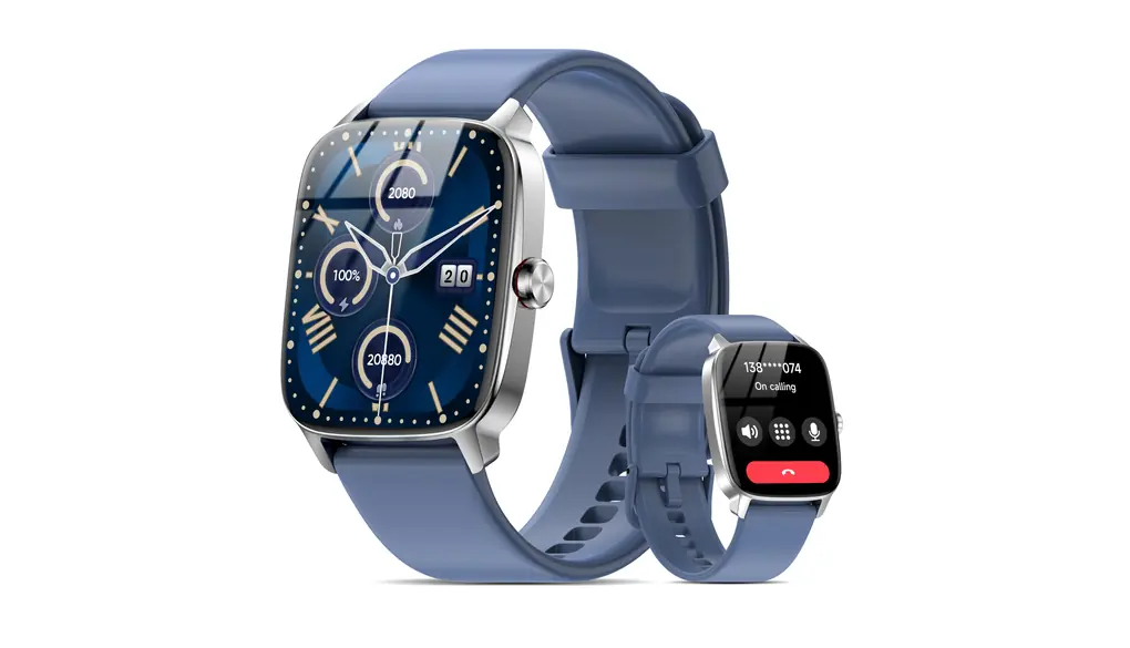 スマートウォッチ レディース iPhone対応 Bluetooth通話機能付き Smart Watch 1.85インチ大画面 腕時計 100+運動モード