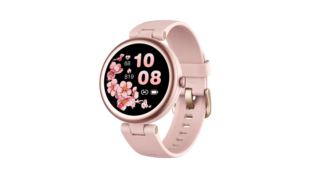 スマートウォッチ レディース iphone 対応 丸型 腕時計 歩数計 活動量計 Smart Watch Women 1.09インチ高精細画面 生理周期管理 文字盤自由設定 技適認証済み SHANG WING Lynn