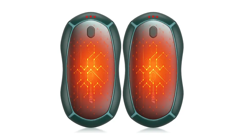 Shirble (シャーブル) ハンドウォーマー 充電式 2パック – 15時間長暖房 充電式ヒーター 再利用可能なハンドウォーマー ポータブルポケット 電気ハンドウォーマー 冬 暖かい クリスマス 誕生日 ギフト オレンジ