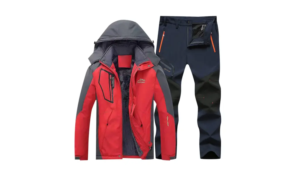 [Shopyruder] スキーウェア メンズ 上下セット l スノーボードウェア 防寒ズボン 防寒ジャケット 登山パンツ レディース 防寒パンツ ソフトシェルパンツ 防寒着 コート 暖かいパンツ 登山服 2点 防風 防寒 バイク スポーツウェア 男女兼用 冬
