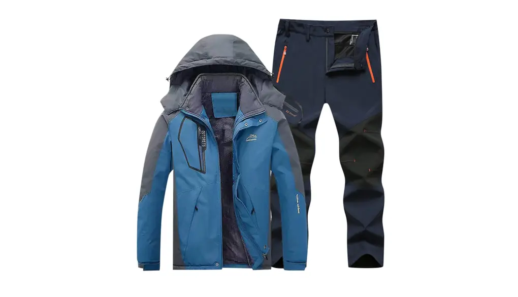 [Shopyruder] スキーウェア レディース 上下セット xl スノーボードウェア 男女兼用 防寒 長ズボン 防寒ジャケット トレッキングパンツ メンズ 防寒パンツ 登山パンツ アウトドアパンツ ズボン 防寒ジャケット 冬服 2点 登山服 スポーツウェア