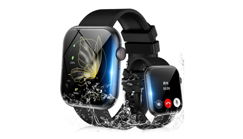スマートウォッチ 【2024年に革新 2.0インチ大画面】smart watch iphone対応&アンドロイド対応 Bluetooth5.2通話機能付き 文字盤自由設定 多種の運動モードIP67防水 腕時計Twitter/Lineなど着信＆メッセージの通知多言語対応 活動量計 歩数計 天気予報 音楽制御 遠隔撮影 GPS機能 AI音声アシスタント 日本語の説明書付き プレゼント ブラック