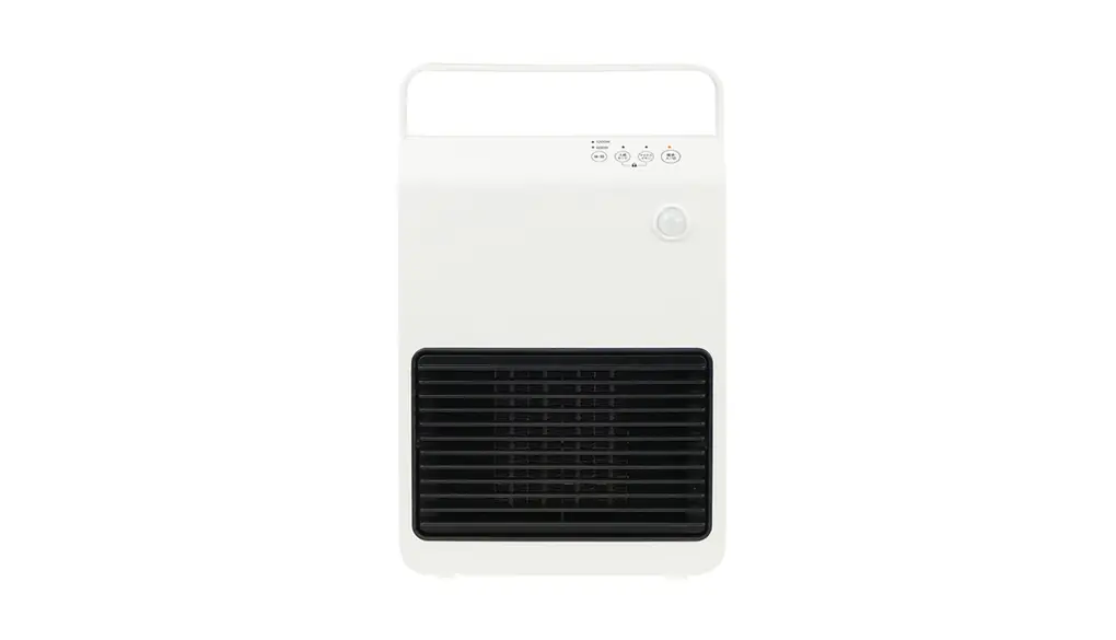 セラミックヒーター ヒーター 人感センサー 足元 小型 ハイパワー オフィス おしゃれ 1200W 即暖 過熱保護 チャイルドロック CNT-18E (ホワイト)