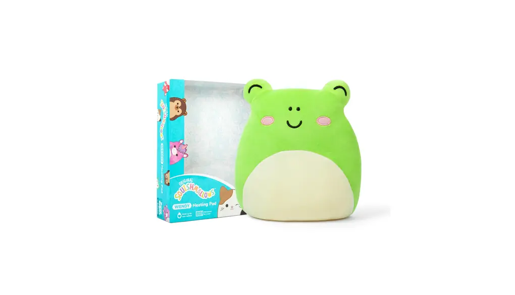 Squishmallow ウェンディ・ザ・カエル 関連性のある電子レンジ対応プラッシュ加熱パッド 生理時のけいれん用 新学期のギフトや学生のリラクゼーションの必需品 すべての年齢向けのかわいいぬいぐるみウォーマー