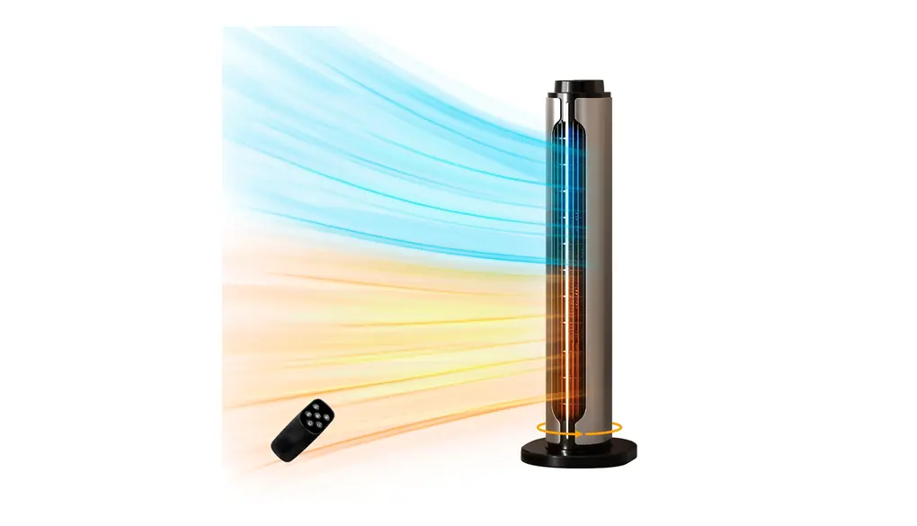 sumiren セラミックヒーター 【電気ストーブ ECO省エネ 人気】 ヒーター 暖房器具 2s速暖 冷暖兼用 小型 DC 100°自動首振り キャリーハンドル 静音 8-15畳 電気ファンヒーター 1200W/800w/8w 恒温 転倒自動OFF 過熱保護 コンパクト 脱衣所/オフィス/寝室 トイレ/洗面所 日本語説明書 リモコン付き タッチスクリーン PSE認証済