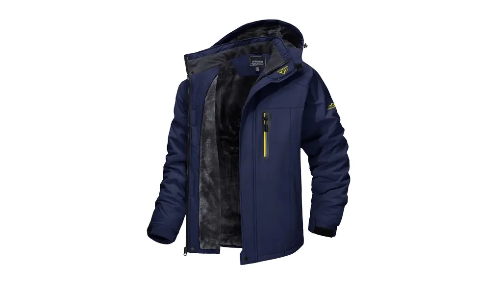 [TACVASEN] アウトドア メンズ 登山服 マウンテンパーカー 多機能 登山ジャケット 裏ボア フリース 登山 ウインドブレーカー フード付 取り外し可能