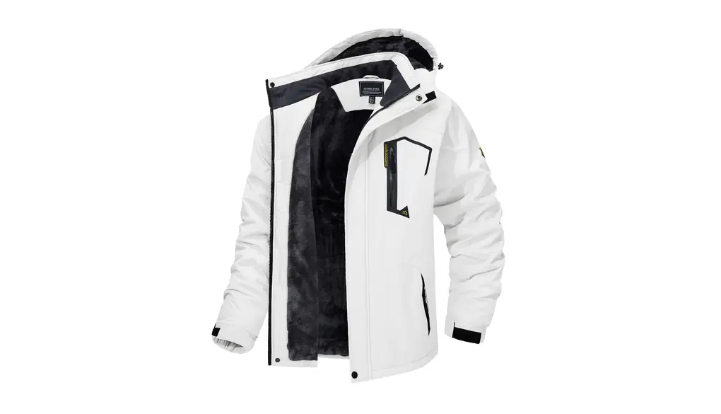 [TACVASEN] アウトドアジャケット メンズ 多機能 マウンテンパーカー 防風 防寒 登山服 裏ボア 保温 撥水性 ウインドブレーカー 登山ジャケット フリース 裏起毛 フード付 取り外し可能