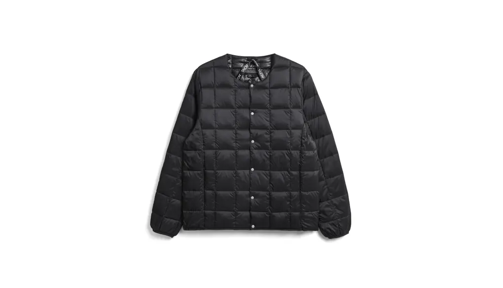 [タイオン] クルーネックボタン インナーダウンジャケット メンズ TAION-104