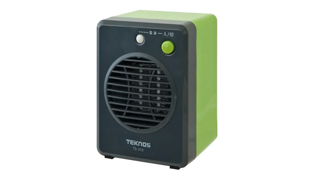 TEKNOS ミニセラミックファンヒーター 300W グリーン TS-311