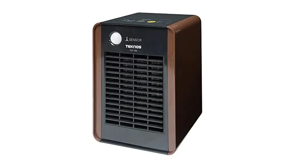 TEKNOS ミニセラミックファンヒーター人感700W ブラウン TST-709