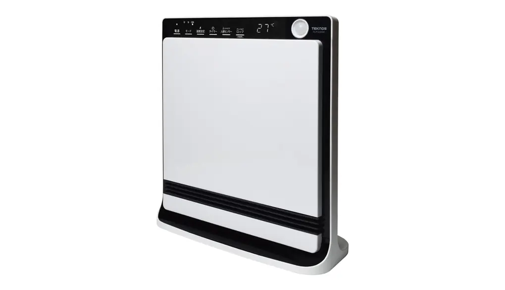 TEKNOS 人感センサー付き消臭セラミックファンヒーター 1200W(ホワイト) TS-P1222(W)