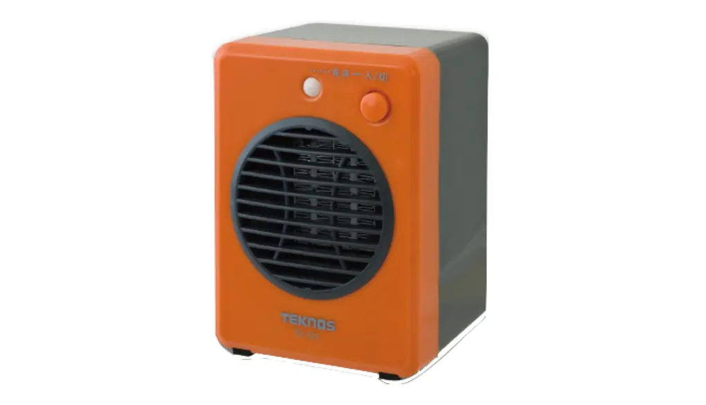 TEKNOS ミニセラミックファンヒーター 300W オレンジ TS-321