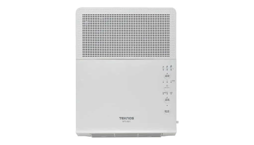 TEKNOS 壁掛セラミックファンヒーター 800W (ホワイト) WTS-801