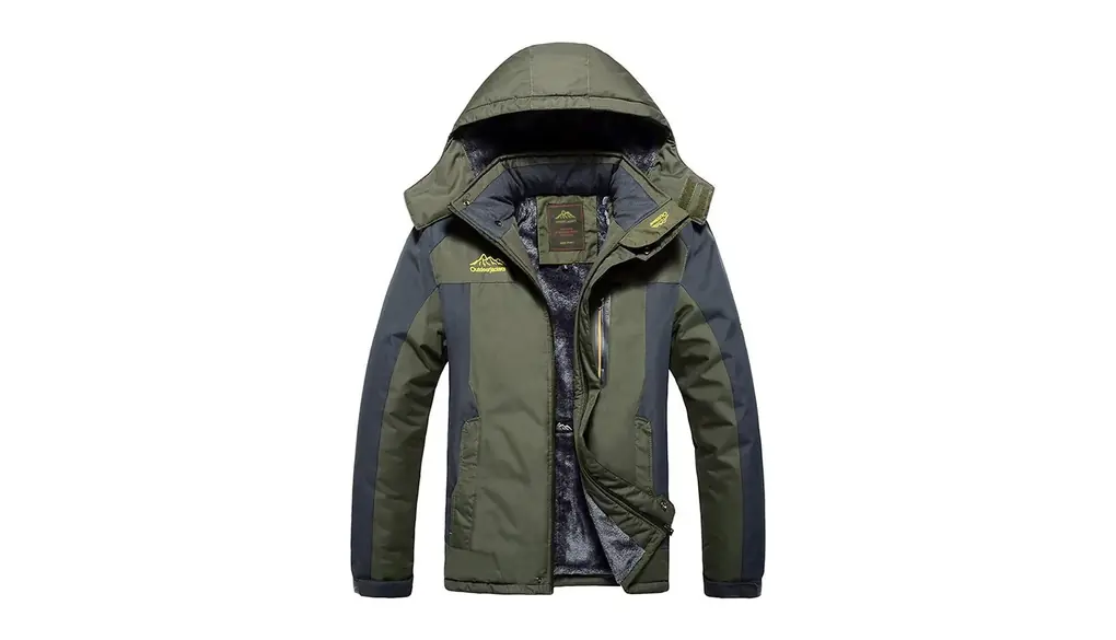 [Tenflow] マウンテンパーカー メンズ 防寒 ジャケット ウインドブレーカー アノラック アウトドア 裏起毛 M～9XL 登山服 防風 撥水 フード付き