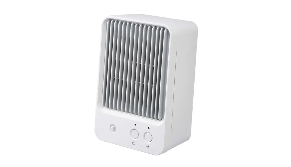 スリーアップ 人感センサー付 600W 暖房器具 ミニ セラミックヒーター ホワイトグレー CHT-1732WG