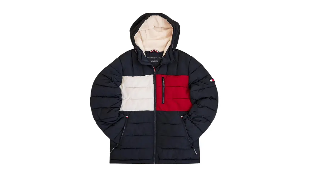 [トミーヒルフィガー] 中綿ジャケット 151AP213 メンズ アウター NF1/NAVY FLAG COMBO ネイビー×マルチカラー sizeL [並行輸入品]