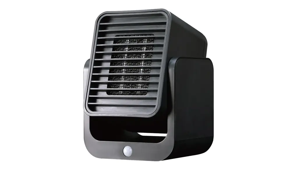 TOPLAND(トップランド) セラミックヒーター 300W 足元ヒーター 小型 人感センサー付 省エネ 速暖 トイレ 洗面所 脱衣所 温風調節3段階 角度調節 転倒時自動オフ機能 ブラック SC-CH33BK