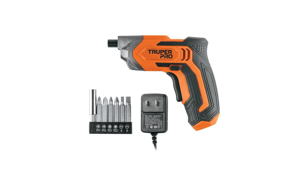 Destornillador inalámbrico, batería ion Litio 1Ah, 6 V