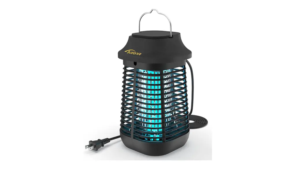 Bug Zapper, 4200V High Power Electric Mosquito Zapper for Outdoor and Indoor Use, Including Free 2 Pack Replacement Bulbs, Waterproof Efficient Bug Zapper for Home Kitchen Patio Camping
