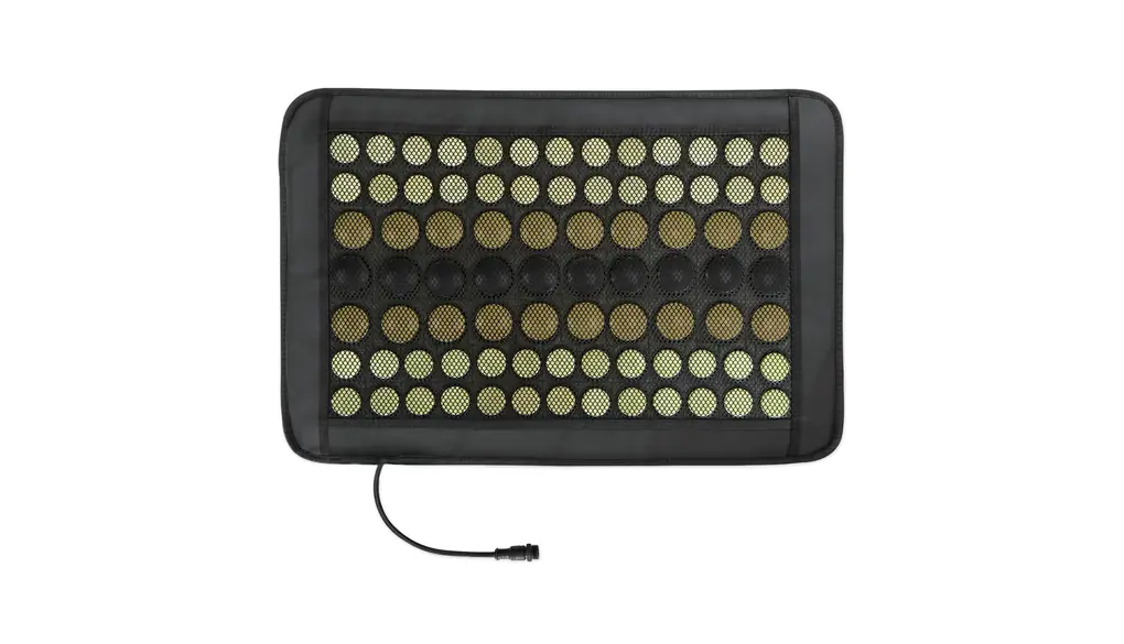 UTK 背中、首用 遠レッド外線加熱パッド23「x16.5」マット密52ヒスイと30個 トルマリン石行列は痛みけいれん