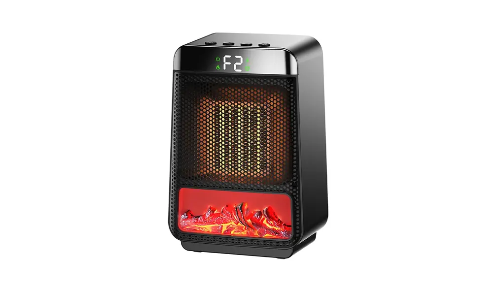 セラミックヒーター LEDディスプレイ表示 省エネ 小型 電気ファンヒーター 足元 3D疑似炎 1200W/800W 2段階温風切替 切タイマー セラミックファンヒーター 暖房器具 電気ストーブ 静音 耐火素材 コンパクト 転倒OFF 窓下結露対策 寒さ対策 PSE認証済み