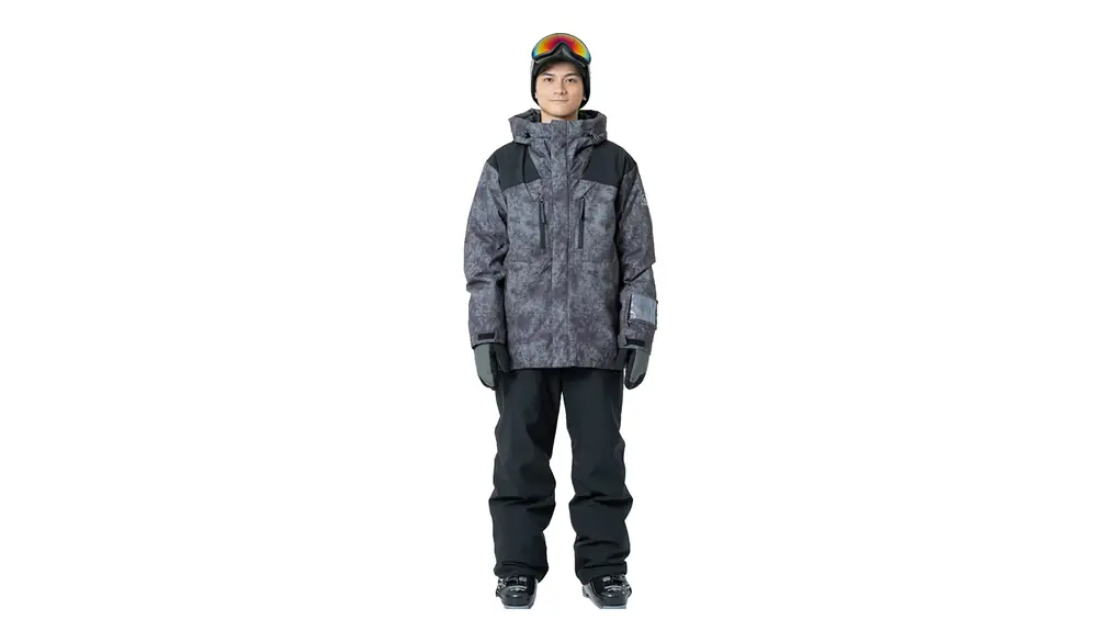 〔ウィンデックス〕 スキーウェア 上下セット メンズ SNOW ST WS-7701 19P/ブラック LL
