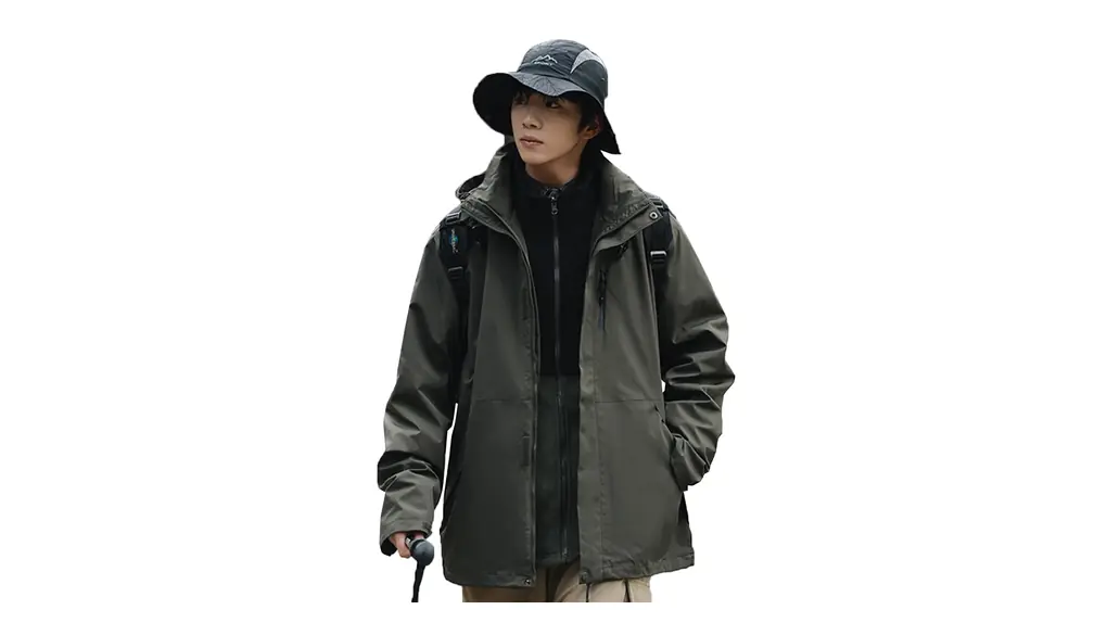 [Wisdom Leaves] メンズ ジャケット 3way 防風 防水性 アウトドアジャケット 裏起毛 厚手 フード付き 防寒着 釣り 登山 キャンプ カジュアル 多機能 耐摩耗 バイク用 秋 冬 春