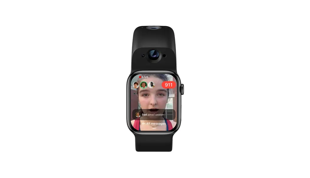 リストバンド スマートデュアルカメラバンド Apple Watch用 (Apple MFi認証) 8MPセンサー フルHDビデオ/720Pスポーツモード (New) Pro 手ブレ補正 WiFi/IP68防水 Siri統合
