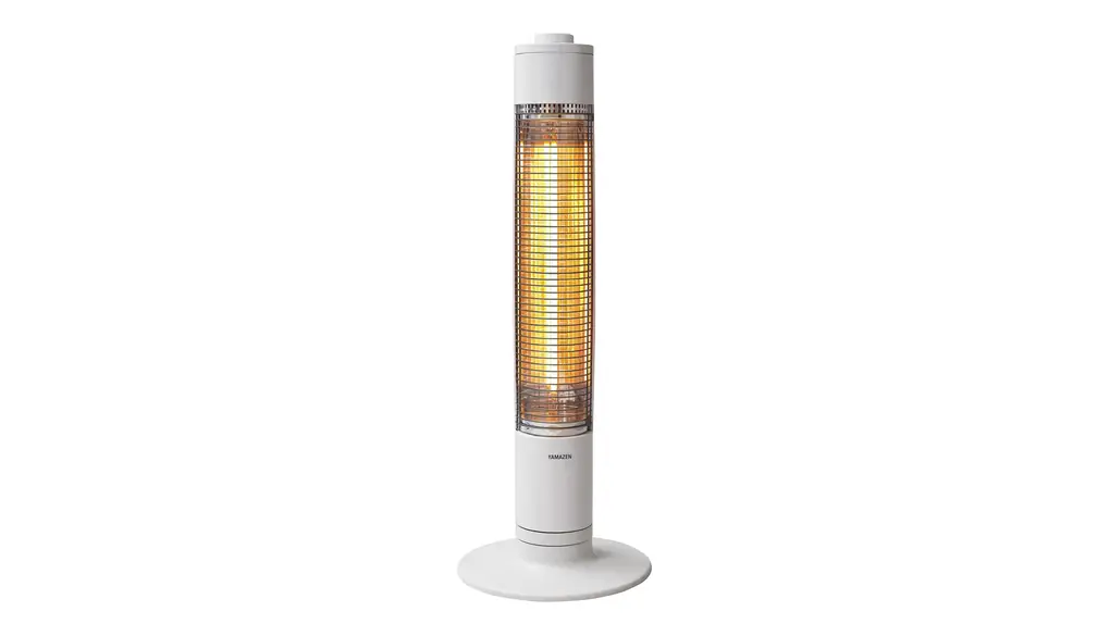 [山善] グラファイト ヒーター 超速暖 日本製ヒーター管採用 出力2段階切換 (900W/450W) 首振り機能付 ホワイト DCTS-A092(W)