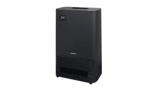【山善 DHF-S12(B)】瞬間でポカポカ！温度センサー搭載の大風量セラミックヒーターで冬の朝を変える