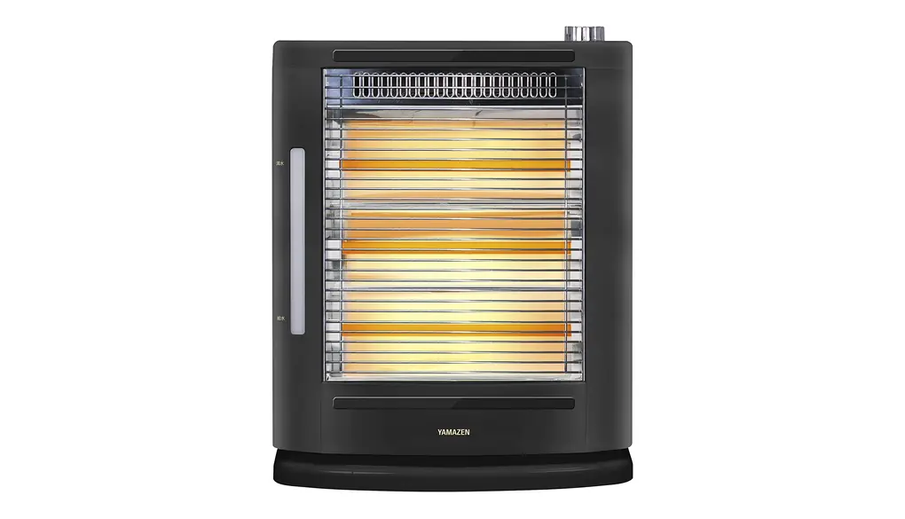 [山善] 遠赤外線 電気ストーブ ヒーター 加熱式 加湿機能 障害物センサー搭載 小型 足元 転倒OFFスイッチ 出力切替3段階 簡単操作 ブラック DSE-SKC102(AB)
