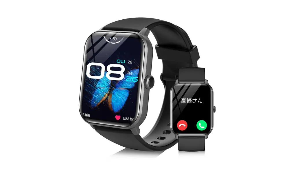 スマートウォッチ 【2024新登場 & 1.9インチ大画面】Bluetooth5.3 通話機能付き 腕時計 スマートウォッチ iPhone対応 アンドロイド対応 活動量計 スポーツウォッチ 多種類運動モード 音楽再生 Twitter/Line/SMSメッセージ通知 カメラ制御 文字盤切替 天気予報 目覚まし時計 生活防水 長持ちバッテリー 軽量 メンズ レディース (ブラック)
