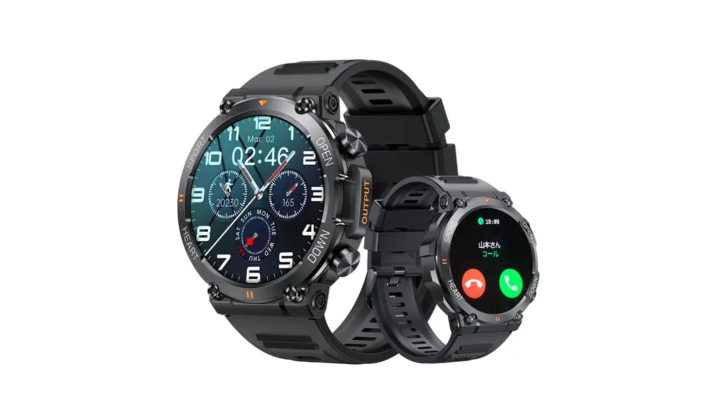 スマートウォッチ 【2025新登場 1.39インチ大画面 軍用規格 Bluetooth通話機能】 音楽再生 スポーツウォッチ 耐衝撃 キズ防止 Bluetooth5.2 腕時計 100＋運動モード 280＋文字盤DIY 400mAh長持ちバッテリー 電卓 振動ON/OFF GPS運動記録 歩数計 着信/LINEなどアプリ通知 IP68防水 ミニゲーム iPhone アンドロイド対応 日本語説明書