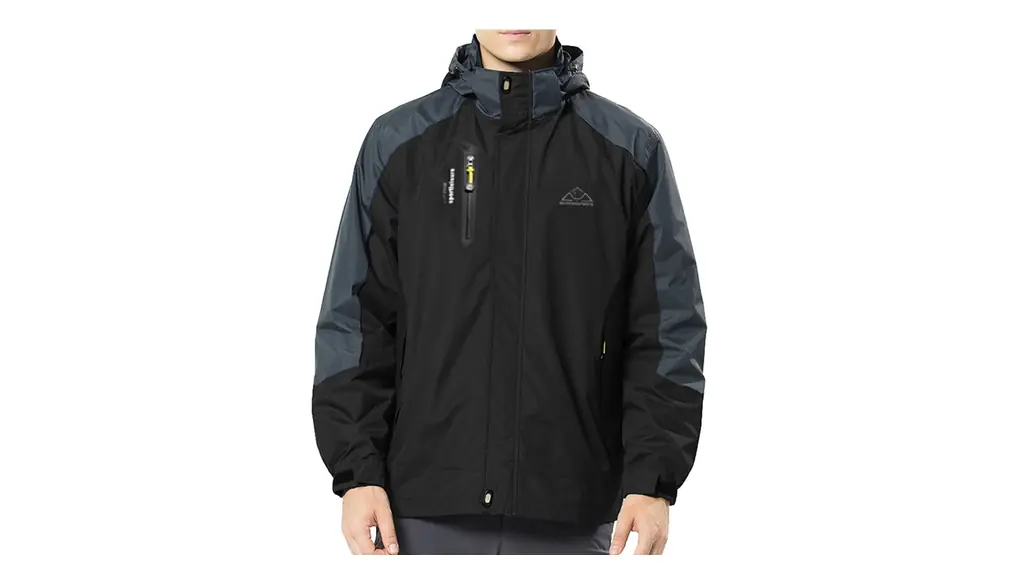 [YSENTO] メンズ 登山 ウェア 防風ジャケット スタンドカラー ジャケット 撥水加工 通気 アウター ウォーキング ハイキング トレッキングウェア 脱着式 フード付き アウトドア バイク キャンプ 釣り カジュアル 旅行 通勤 春秋冬