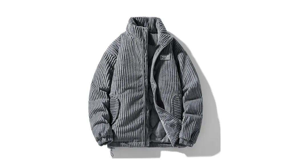 [Zentapo] ダウンコート ダウンジャケット メンズ 冬服 防寒用 立ち襟 大きいサイズコーデュロイ 風通し防止 暖かい ゆったり 無地 おしゃれ 男女兼用 秋冬 通勤 旅行 ビジネス