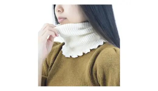【眠りの質が変わる】1 One Point オーガニックコットンネックウォーマー｜日本製のぬくもりで首元から整う夜時間