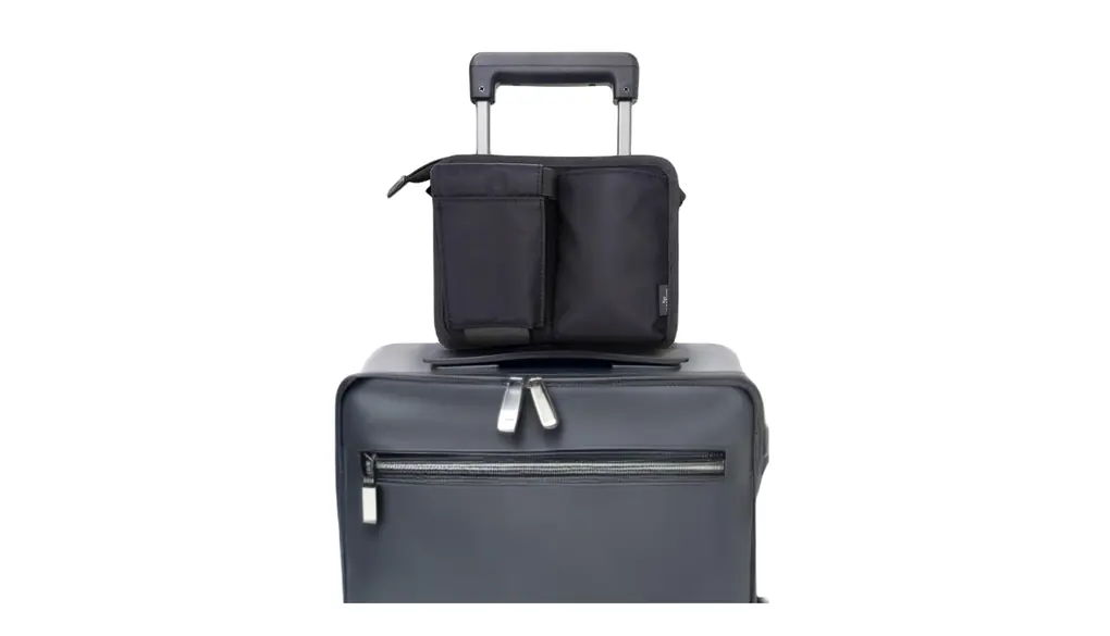 [4 SPRING] スーツケース ドリンクホルダー【かる旅ポケット】 ボトルホルダー付き 2WAY ショルダーバッグ 機能付き 撥水性ナイロン YKKジッパー採用