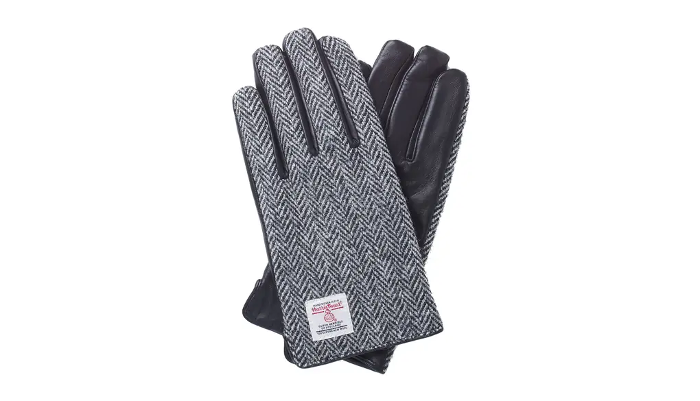 [7th Heaven] 【ハリスツイード】HARRIS TWEED メンズ スマホ対応 手袋 レザー AY-15AWGL-002