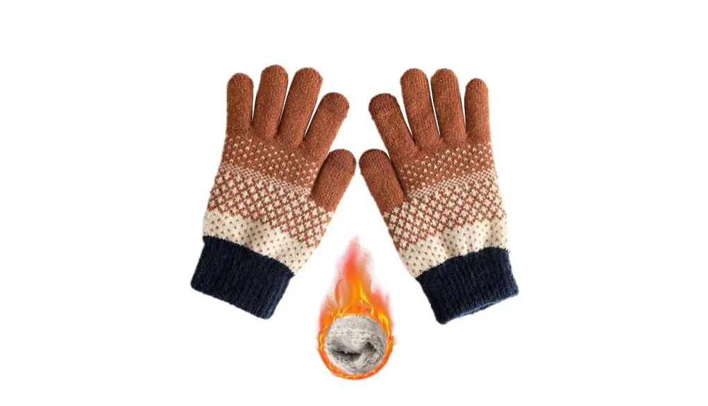 [Ailiyumo] 手袋 メンズ おしゃれ 防寒手袋 スマホ対応 裏起毛 ニット手袋 厚手 伸縮性 柔らかい ノルディック柄 暖かい 冬 アウトドア 大人 学生 ふわふわ 男女兼用 保温