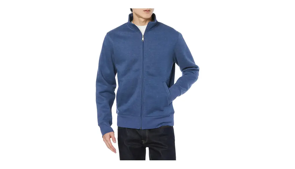 [Amazon Essentials] スウェットシャツ ジップアップ モックネック フリース メンズ