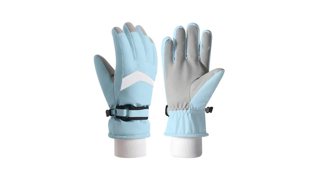 [AOY] スキーグローブ キッズ 冬 【小さな手をふんわり包む・防寒×撥水×フック付き手袋】 キッズ 手袋 防寒 防風 保温 裏起毛 スマホ対応 紛失防止 防水 撥水 滑り止め てぶくろ スキー スノー 雪合戦 通学