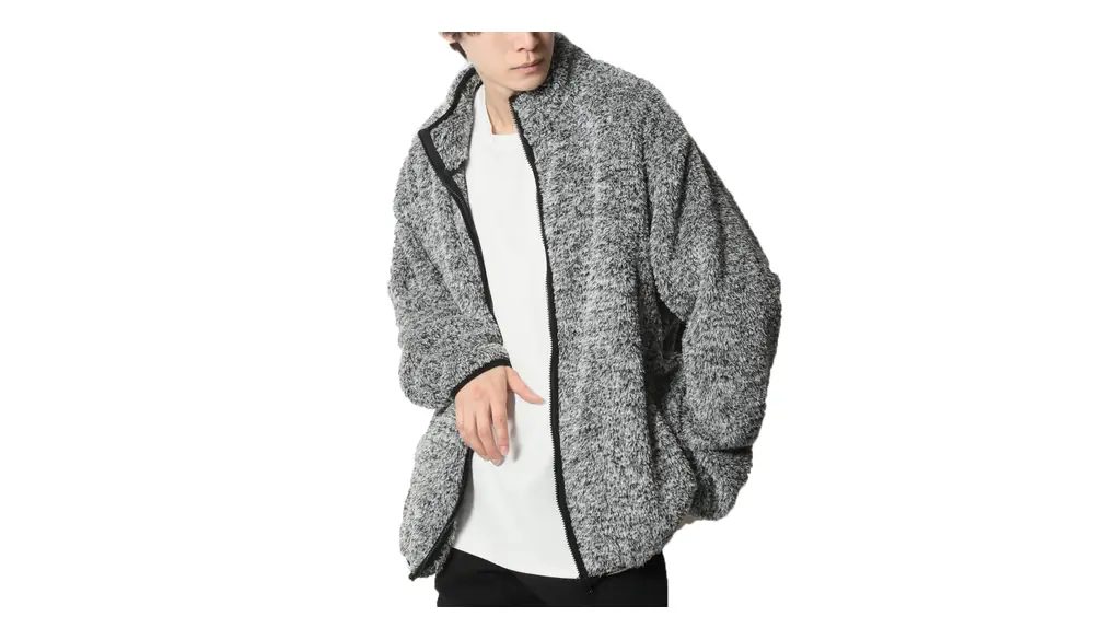 [アーケード] ボアジャケット メンズ フリース メンズ アウター ボア両面シャギー ジップブルゾ